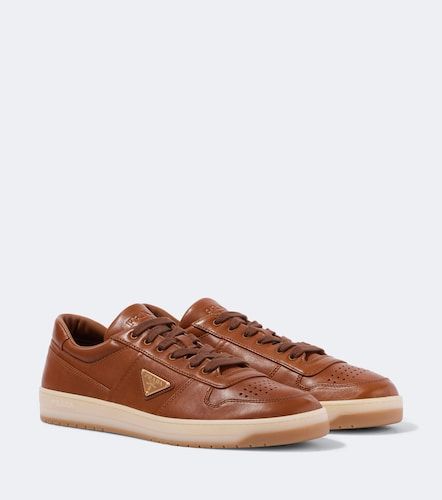 Prada Downtown leather sneakers - Prada - Modalova