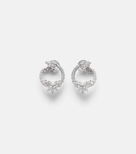 Y-Not 18kt white gold clip-on earrings with diamonds - Yeprem - Modalova