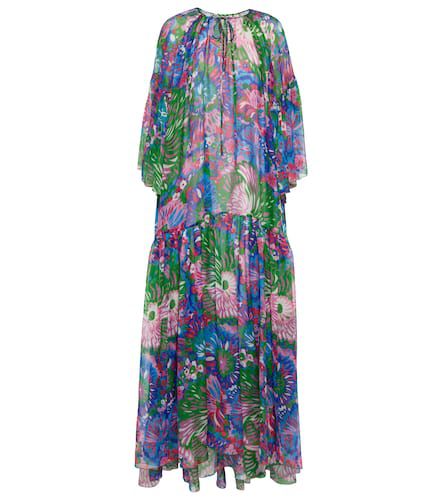 Printed silk chiffon maxi dress - Dolce&Gabbana - Modalova