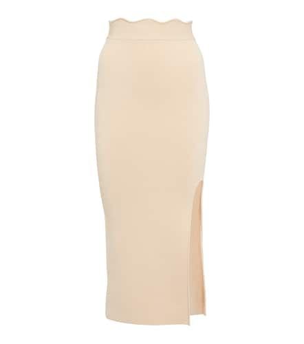 Delia scalloped high-rise midi skirt - Galvan - Modalova