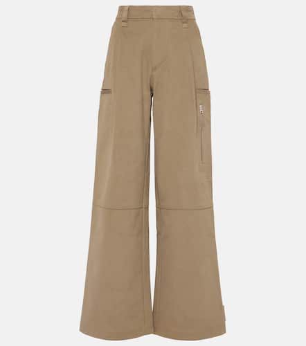 High-rise wide-leg cotton cargo pants - Ami Paris - Modalova