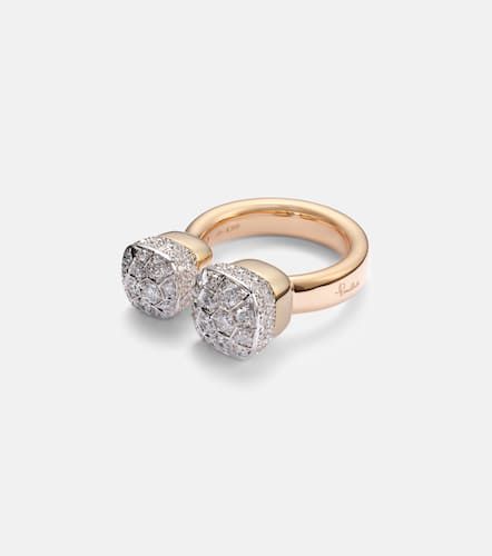 Ring Nudo aus 18kt Rosé- und Weiß mit Diamanten - Pomellato - Modalova