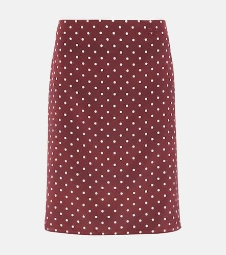 Miu Miu Polka-dot silk pencil skirt - Miu Miu - Modalova