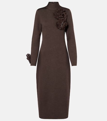 Robe midi en laine mélangée - Oscar de la Renta - Modalova