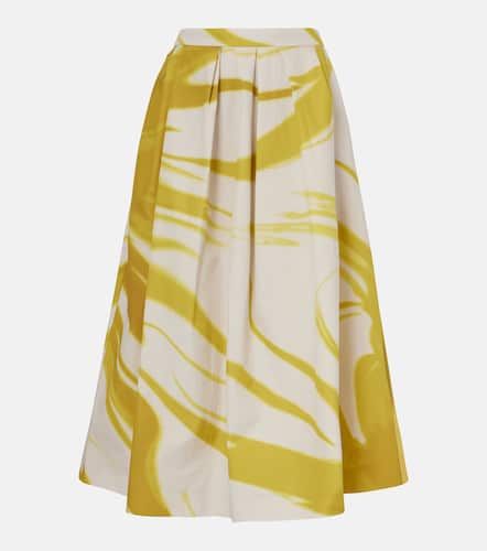 Printed cotton midi skirt - Dries Van Noten - Modalova