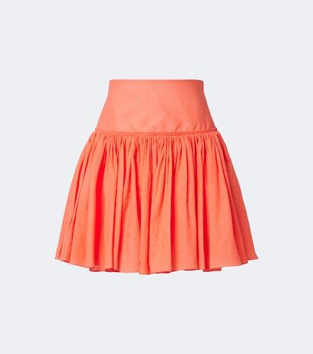 Alaïa Minigonna in cotone e lino - Alaia - Modalova