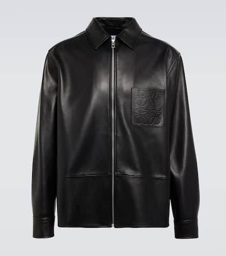 Loewe Anagram leather overshirt - Loewe - Modalova