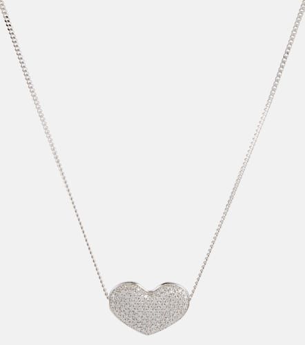 Eéra Collana Heart 18kt in bianco con diamanti - Eera - Modalova