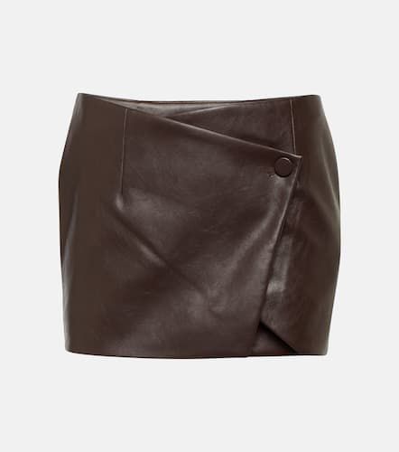 Mille faux leather wrap miniskirt - Aya Muse - Modalova