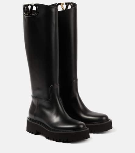 VLogo Signature leather rain boots - Valentino Garavani - Modalova