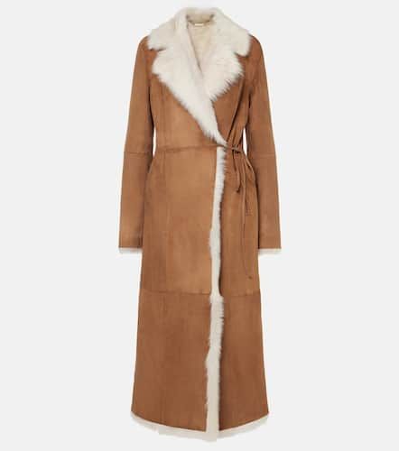 Cappotto Joni in suede e shearling - Nour Hammour - Modalova