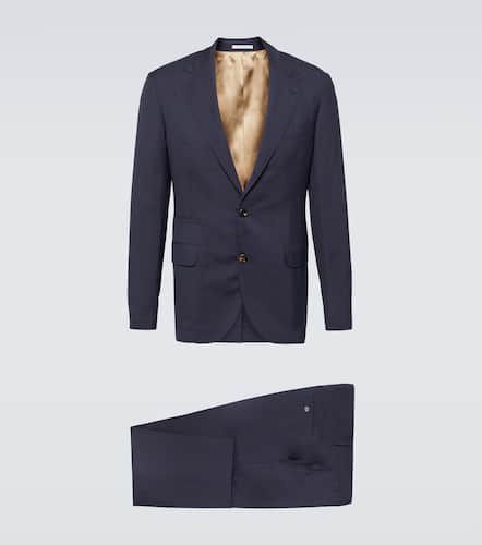 Single-breasted wool and silk suit - Brunello Cucinelli - Modalova