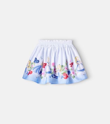 Falda de algodón estampada - Monnalisa - Modalova