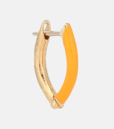 Cristina Small 18kt gold single hoop earring - Melissa Kaye - Modalova