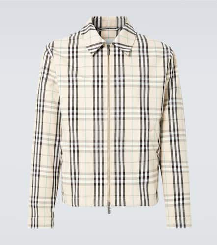 Chaqueta de algodón con Check - Burberry - Modalova