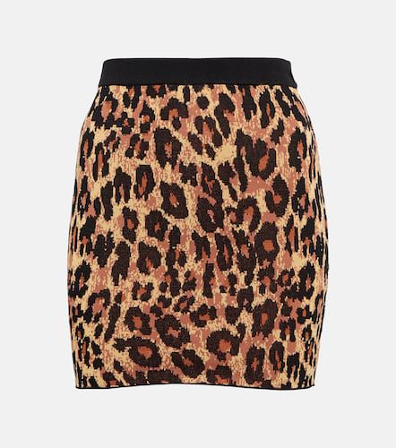 Manette leopard-print miniskirt - Staud - Modalova