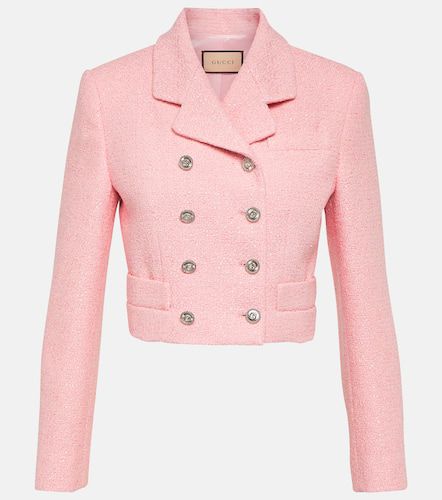 Gucci Sequined cropped tweed jacket - Gucci - Modalova