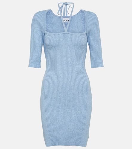 Ganni Mélange knit mini dress - Ganni - Modalova