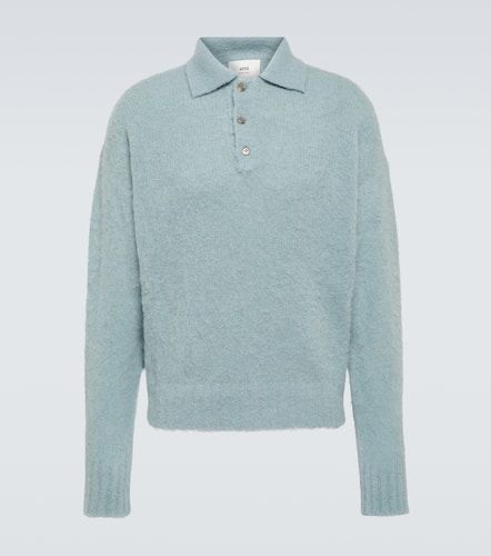 Alpaca and wool-blend polo sweater - Ami Paris - Modalova