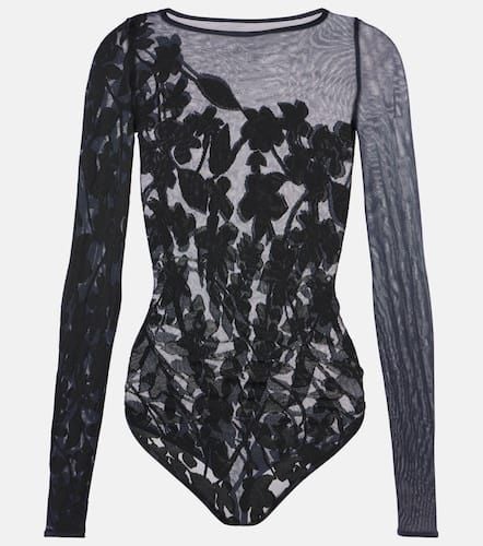 Graphic Flower sheer mesh bodysuit - Wolford - Modalova