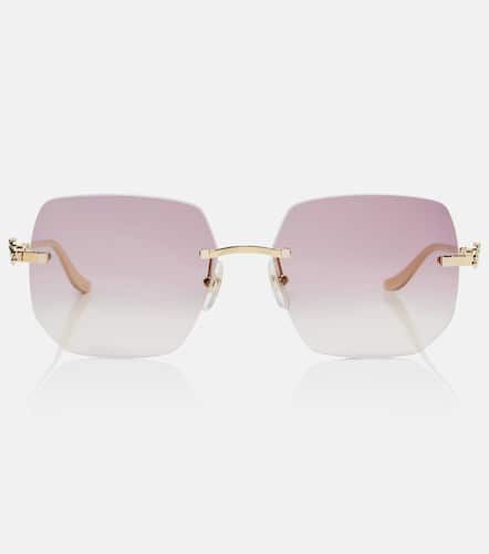 Panthere De Cartier square sunglasses - Cartier Eyewear Collection - Modalova