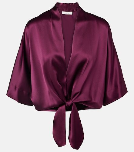 The Sei Cropped silk charmeuse top - The Sei - Modalova