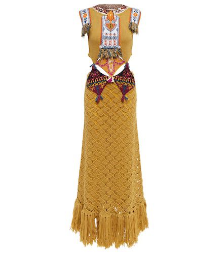 Etro Cutout crochet wool maxi dress - Etro - Modalova