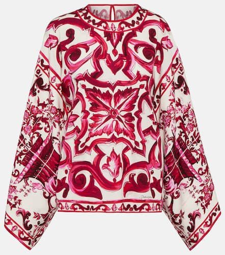 Printed charmeuse blouse - Dolce&Gabbana - Modalova