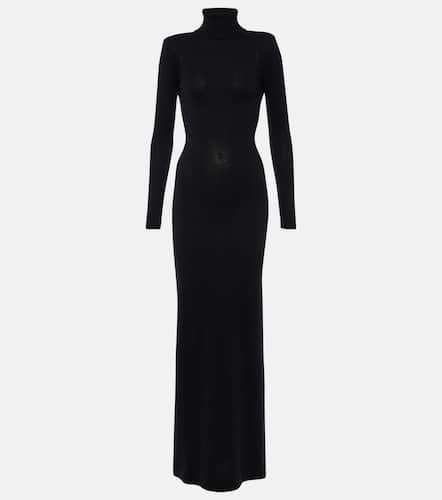 Vestido largo de cachemir con cuello alto - Tom Ford - Modalova