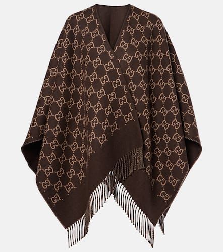 Gucci Cape GG aus Woll-Jacquard - Gucci - Modalova