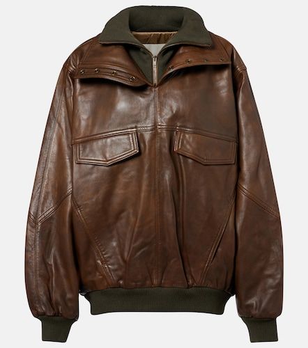 Dorry oversized leather jacket - Isabel Marant - Modalova