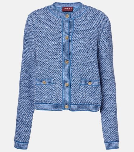 Double G cotton-blend cardigan - Gucci - Modalova