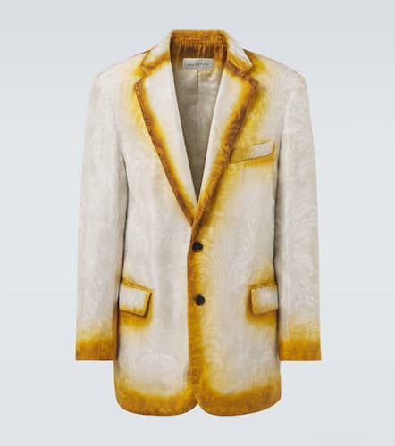 Blazer en jacquard de seda - Dries Van Noten - Modalova