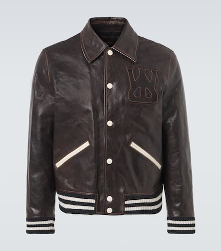 Prince leather varsity jacket - Wales Bonner - Modalova