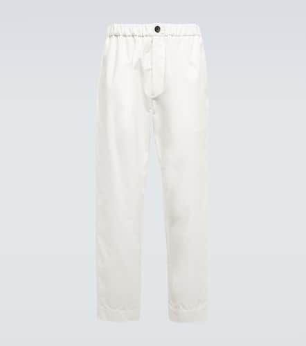 Mid-rise straight cotton pants - Jil Sander - Modalova