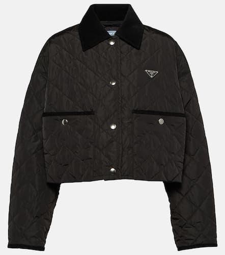 Re-Nylon quilted cropped jacket - Prada - Modalova