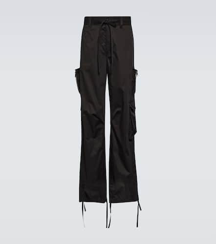 High-rise straight cotton pants - Dolce&Gabbana - Modalova