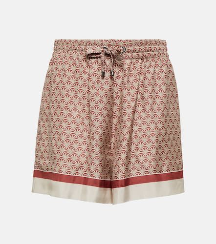 Printed silk shorts - Brunello Cucinelli - Modalova
