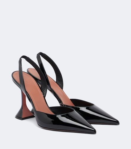 Pumps slingback Holli in vernice - Amina Muaddi - Modalova