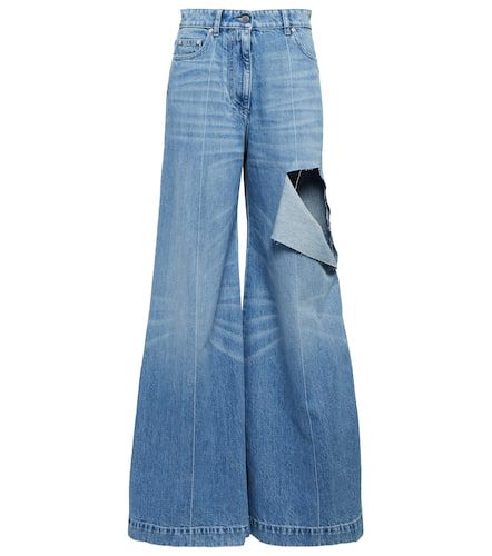 Distressed high-rise wide-leg jeans - Peter Do - Modalova