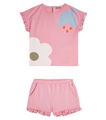 Bebé - set de camisa y shorts de algodón floral - Il Gufo - Modalova