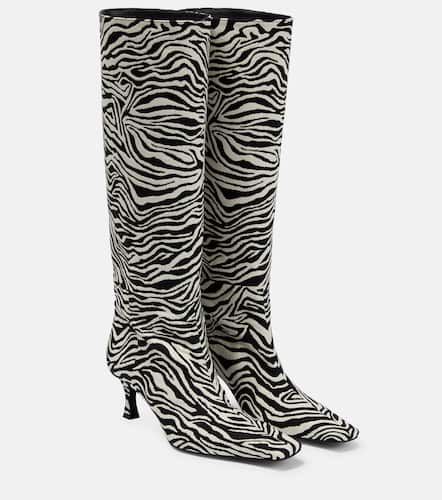 Zebra-print knee-high boots - Proenza Schouler - Modalova