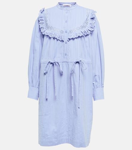 See By Chloé Ruffled cotton poplin shirt dress - See By Chloe - Modalova