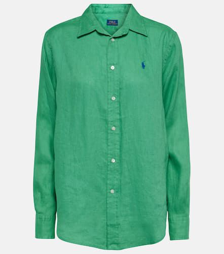 Camisa de lino con logo - Polo Ralph Lauren - Modalova