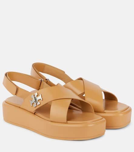 Sandali T Lock 40 in pelle con platform - Tory Burch - Modalova