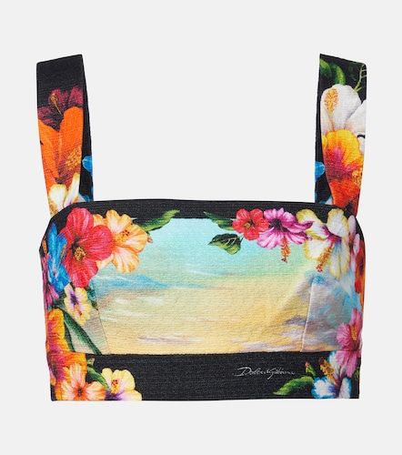 Dolce&Gabbana Crop top estampado - Dolce&Gabbana - Modalova