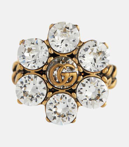 Double G floral embellished ring - Gucci - Modalova