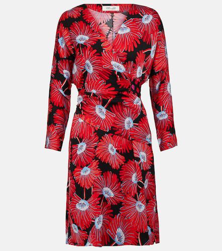 Mikah printed satin wrap dress - Diane von Furstenberg - Modalova