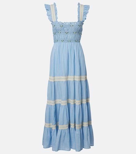Abito midi Aubrie in cotone con pizzo - Rixo - Modalova