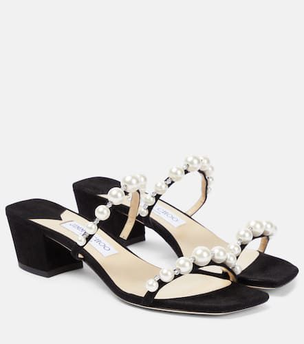 Verzierte Sandalen Amara 45 aus Veloursleder - Jimmy Choo - Modalova